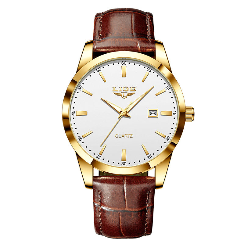 Montre Minimaliste Cuir Marron - Zeroh