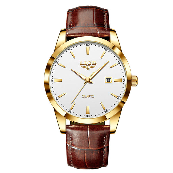 Montre Minimaliste Cuir Marron - Zeroh