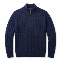 Pull Torsadé demi zip Old Money - Zeroh